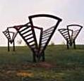 Site sculpture by Jeff Mather & students